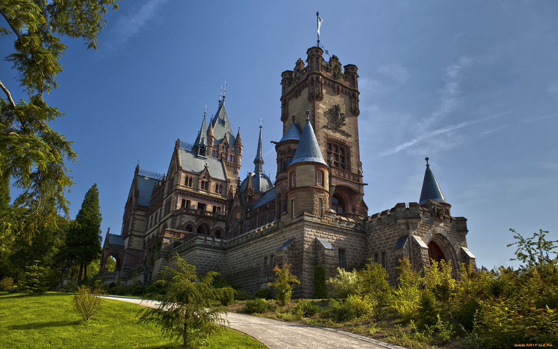 drachenburg castle, ,  , drachenburg, castle